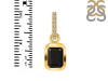 Black Tourmaline & White Topaz Pendant BLS-RDP-954-CZ-LOOP.