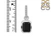 Black Tourmaline & White Topaz Pendant BLS-RDP-955-CZ-LOOP.