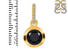 Black Tourmaline & White Topaz Pendant BLS-RDP-960-CZ-LOOP.