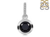 Black Tourmaline & White Topaz Pendant BLS-RDP-960-CZ-LOOP.