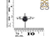 Black Tourmaline Holy Cross Ring BLS-RDR-2143.