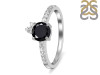 Black Tourmaline & White Topaz Ring BLS-RDR-2303.