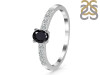 Black Tourmaline & White Topaz Ring BLS-RDR-2538.