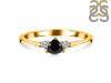 Black Tourmaline  & White Topaz Ring BLS-RDR-2543.