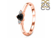 Black Tourmaline  & White Topaz Ring BLS-RDR-2543.