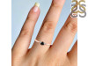 Black Tourmaline  & White Topaz Ring BLS-RDR-2543.