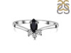 Black Tourmaline & White Topaz Ring BLS-RDR-2590.