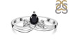 Black Tourmaline & White Topaz Ring BLS-RDR-2660.