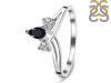 Black Tourmaline & White Topaz Ring BLS-RDR-2660.
