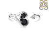 Black Tourmaline & White Topaz Ring BLS-RDR-2675.