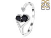 Black Tourmaline & White Topaz Ring BLS-RDR-2675.