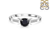 Black Tourmaline & White Topaz Ring BLS-RDR-2845.