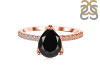 Black Tourmaline & White Topaz Ring BLS-RDR-2860.