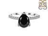 Black Tourmaline & White Topaz Ring BLS-RDR-2860.