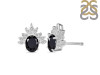 Black Tourmaline & White Topaz Stud Earring BLS-RE-71.