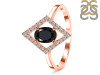 Black Tourmaline & White Topaz Ring BLS-RR-134.