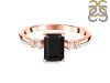 Black Tourmaline & White Topaz Ring BLS-RR-139.