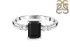 Black Tourmaline & White Topaz Ring BLS-RR-139.