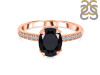 Black Tourmaline & White Topaz Ring BLS-RR-207.