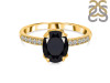 Black Tourmaline & White Topaz Ring BLS-RR-207.