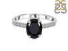 Black Tourmaline & White Topaz Ring BLS-RR-207.