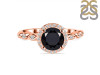 Black Tourmaline & White Topaz Ring BLS-RR-267.