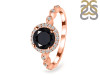 Black Tourmaline & White Topaz Ring BLS-RR-267.