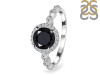Black Tourmaline & White Topaz Ring BLS-RR-267.