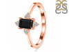 Black Tourmaline & White Topaz Ring BLS-RR-275.