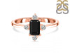 Black Tourmaline & White Topaz Ring BLS-RR-275.