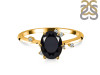 Black Tourmaline & White Topaz Ring BLS-RR-318.