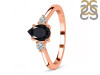 Black Tourmaline & White Topaz Ring BLS-RR-335.