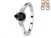 Black Tourmaline & White Topaz Ring BLS-RR-335.