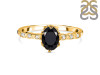 Black Tourmaline & White Topaz Ring BLS-RR-35.