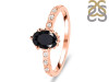 Black Tourmaline & White Topaz Ring BLS-RR-35.