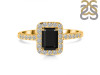 Black Tourmaline & White Topaz Ring BLS-RR-432.