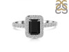  Black Tourmaline & White Topaz Ring BLS-RR-432.