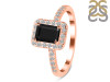  Black Tourmaline & White Topaz Ring BLS-RR-432.