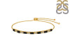 Black Tourmaline & White Topaz Bracelet BLS-RDB-133.