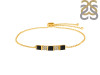 Black Tourmaline & White Topaz Bracelet BLS-RDB-147.