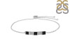 Black Tourmaline & White Topaz Bracelet BLS-RDB-147.