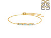 Blue Chalcedony & White Topaz Bracelet BLX-RDB-139.