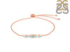 Blue Chalcedony Bracelet With Adjustable Camera Lock BLX-RDB-150.