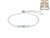 Blue Chalcedony Bracelet With Adjustable Camera Lock BLX-RDB-150.