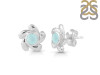 Blue Chalcedony Stud Earring BLX-RDE-1.