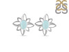 Blue Chalcedony Stud Earring BLX-RDE-11.