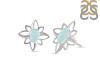Blue Chalcedony Stud Earring BLX-RDE-11.
