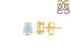 Blue Chalcedony Stud Earring BLX-RDE-1174.