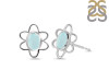 Blue Chalcedony Stud Earring BLX-RDE-12.