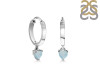 Blue Chalcedony Heart Hoop Earring BLX-RDE-1231.